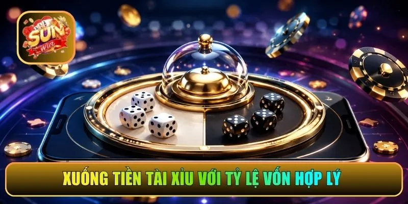 Xuống tiền Tài Xỉu với tỷ lệ vốn hợp lý
