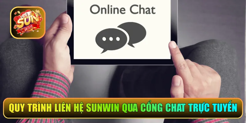 Quy trình liên hệ Sunwin qua cổng chat trực tuyến