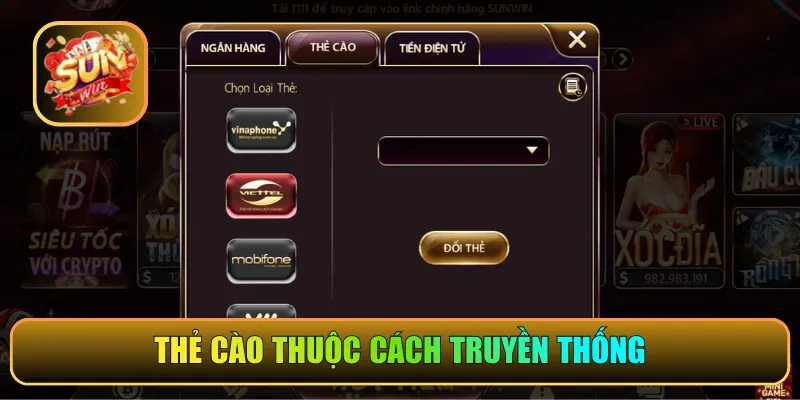 Thẻ cào thuộc cách truyền thống